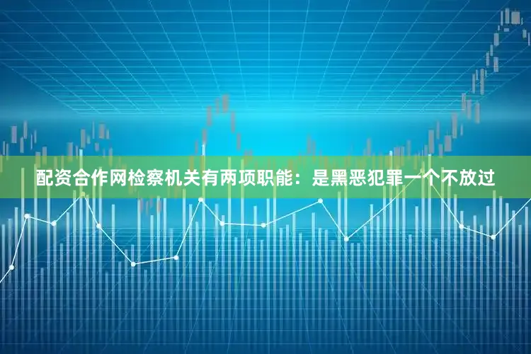 配资合作网检察机关有两项职能：是黑恶犯罪一个不放过